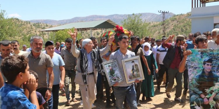 HPG gerillası Nergiz son yolculuğuna uğurlandı
