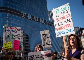 chicago climate rally trump ap img
