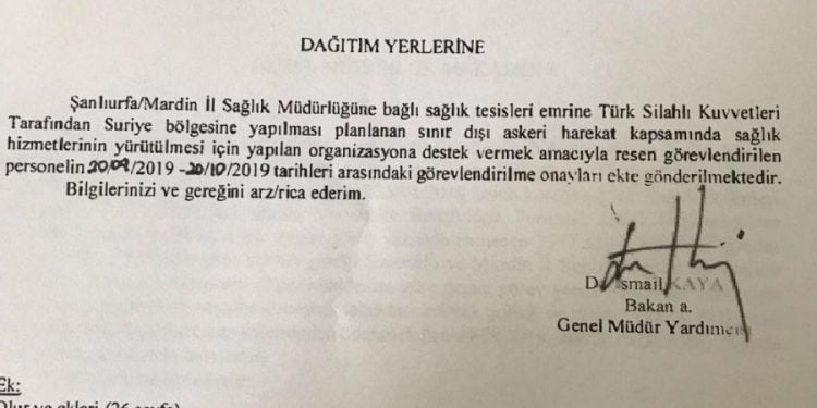 sinir disi askeri harekat doktor gorevlendirme