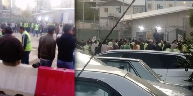 ankarada abd elciligi insaatinda is birakma eylemi