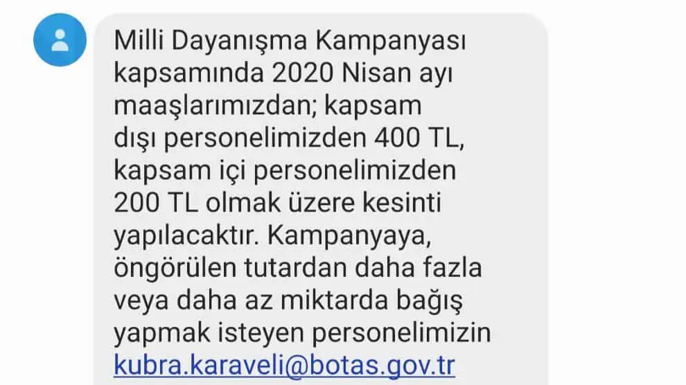 İşçilerden Erdoğan’ın “milli dayanışma” kampanyası için zorla para topluyorlar