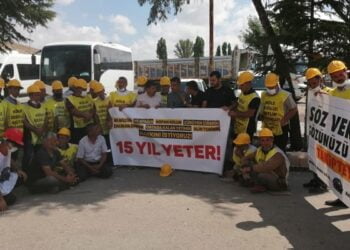 ankara ya girisleri engellenen madenciler betonda yatiyor sesimizi artik duysunlar 896312 5