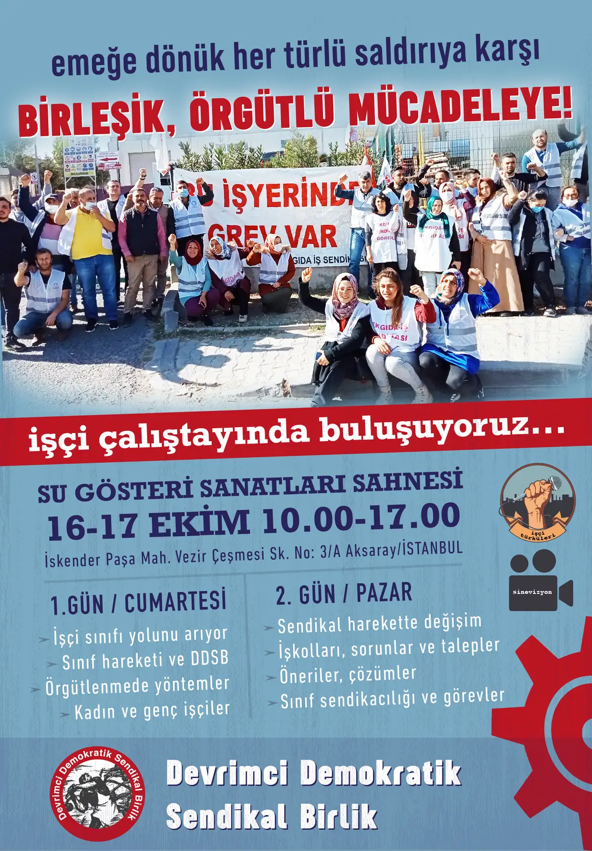 DDSB’den ‘İşçi Çalıştayı’na çağrı: Birleşik, Örgütlü Mücadeleye!