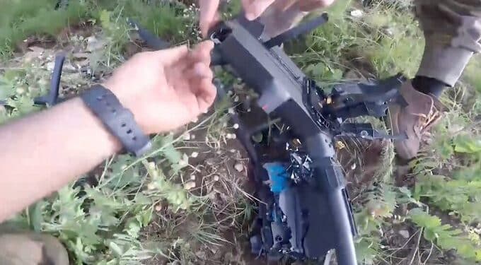 kesif dronu dusuruldu