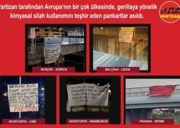 Partizandan pankart calismasi