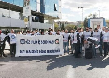 Nersoy Tekstil iscileri eylemde