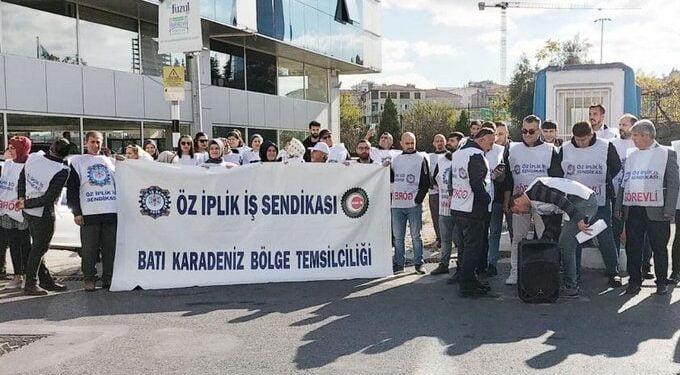 Nersoy Tekstil iscileri eylemde