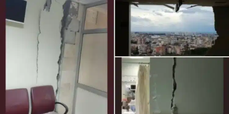 Iskenderunda saglik emekcileri agir hasarli hastanede calistirilmaya zorlaniyor