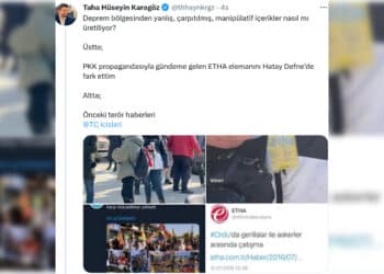 Yeni Safak muhabiri ETHAyi hedef gosterdi