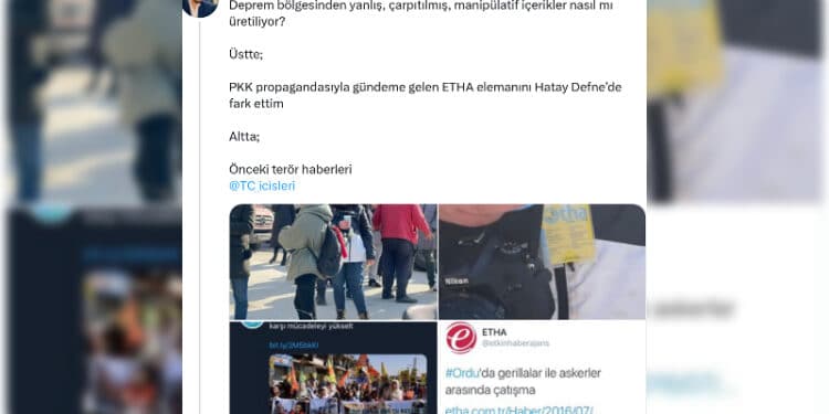 Yeni Safak muhabiri ETHAyi hedef gosterdi