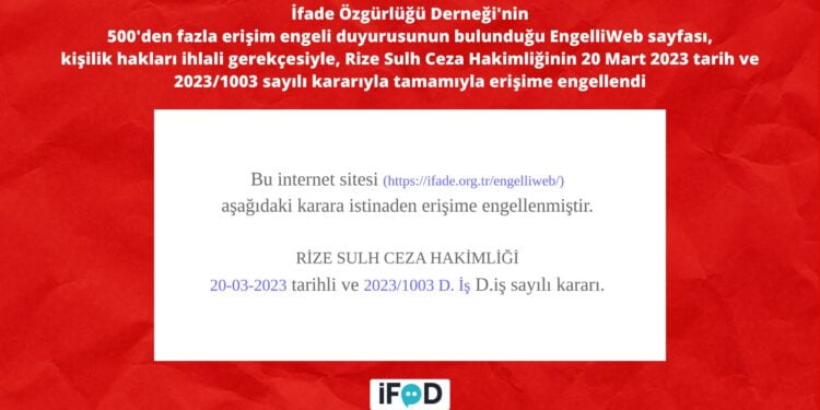 Engelliweb erisime negllendi