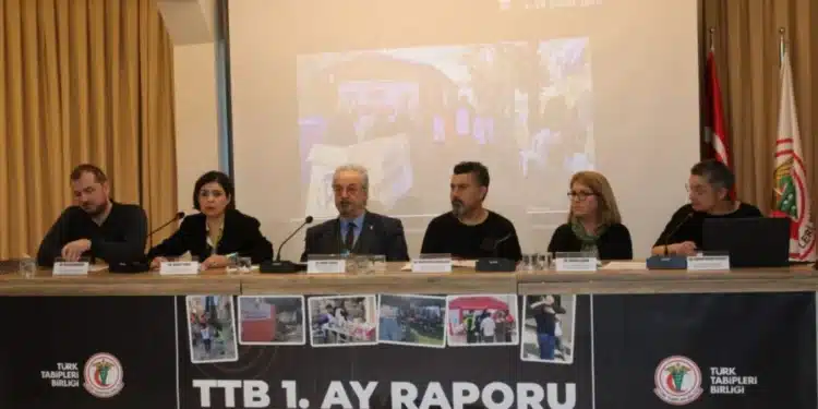 TTB depreme iliskin birinci ay raporunu acikladi Yonetememe durumu devam ediyor