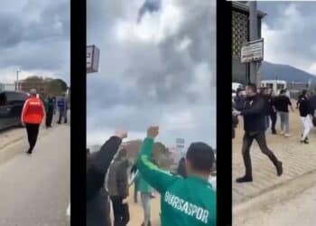 Bursada Diyarbakir plakali araca saldiri