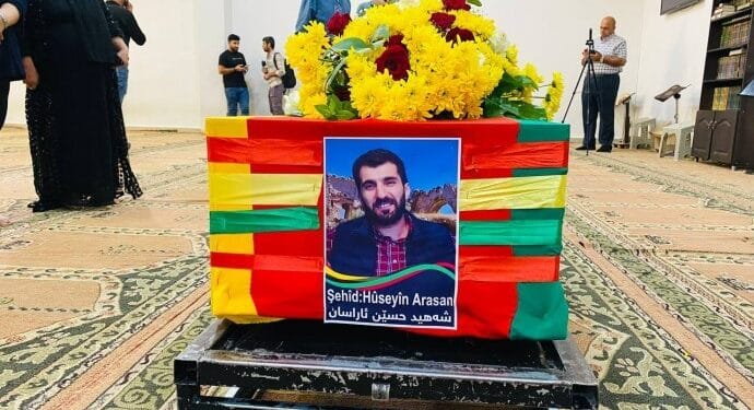 Huseyin Arasanin cenazesi Kandilde topraga verildi