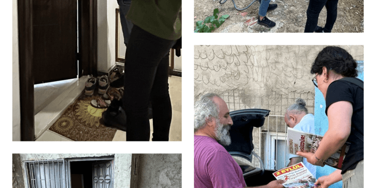 Partizan bu yıl 21. Eylül Festivali için 1 Mayıs Mahallesi'nde bülten dağıtımı gerçekleştirdi.