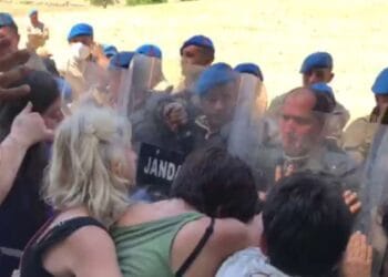 Akbelen'de jandarmadan biber gazlı saldırı: 1 kişi gözaltında