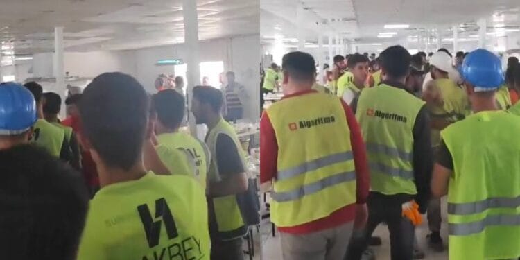 Bayraklı Şehir Hastanesi’nde maaşlarını alamayan işçiler eylem yaptı