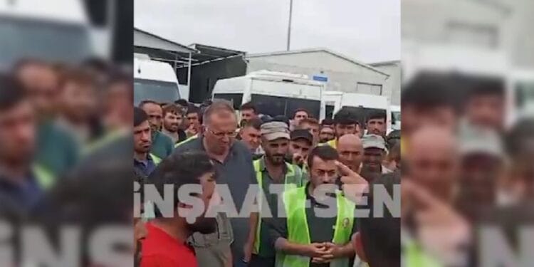 Halkalı Yeni Havalimanı Metro şantiyesinde işçiler iş bıraktı