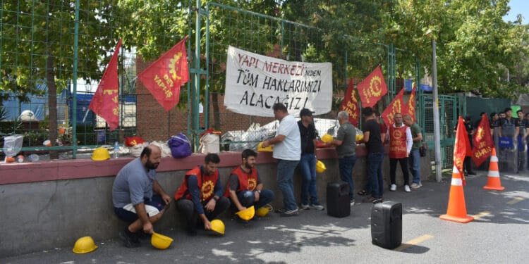Yapı Merkezi önündeki inşaat işçilerinin direnişinde kazanım