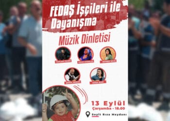 FEDAŞ işçileriyle dayanışma etkinliği