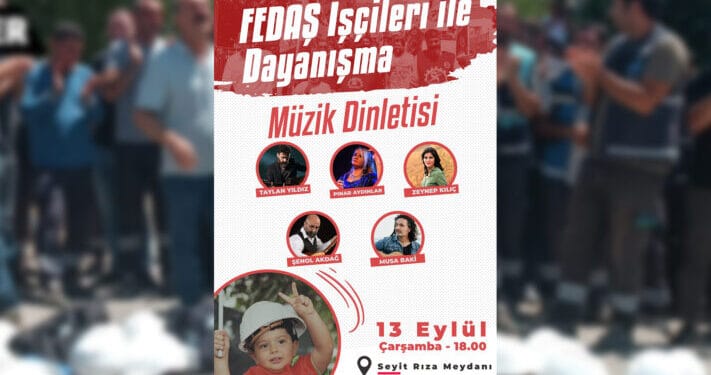 FEDAŞ işçileriyle dayanışma etkinliği