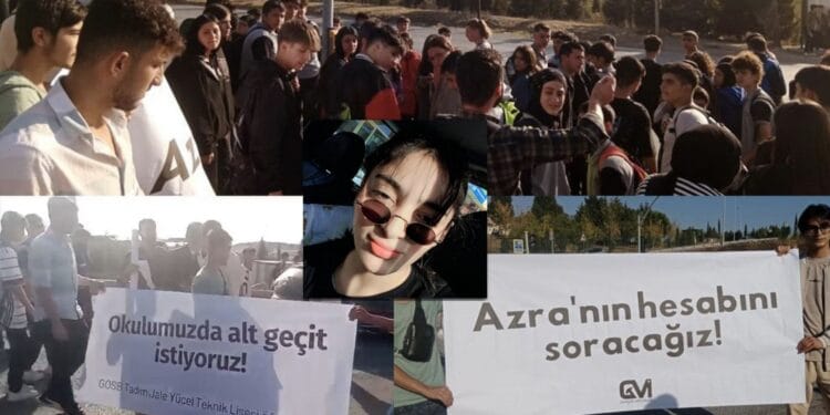 Gebze'de lise öğrencilerinden eylem