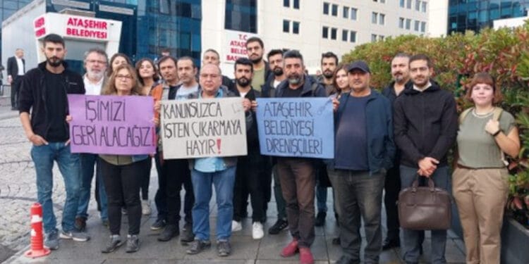 Ataşehir Belediyesi işçileri direnişe geçti