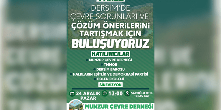 MÇD'den Dersim'de çevre paneli