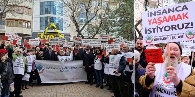 Emekliler Eskişehir'den seslendi: "Sefalet içinde bir yaşamı kabul etmiyoruz"