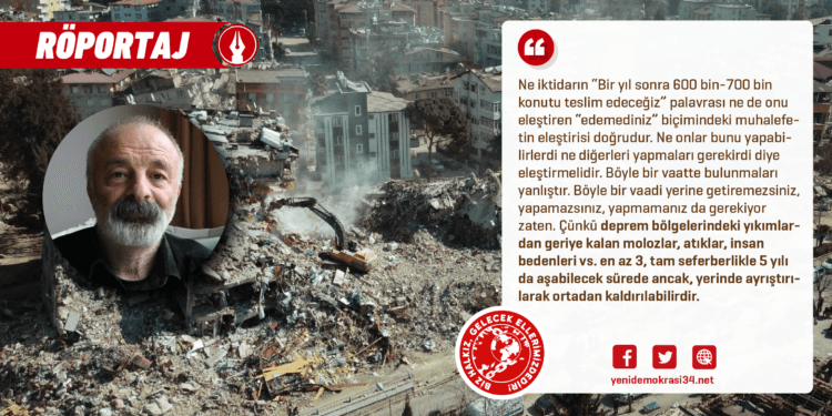 "Deprem Sosyolojik Süreçlerdir, Tek Başına Yer Sarsıntısı Değildir"