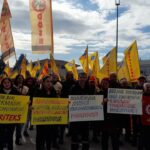 DERİTEKS Genel Başkanı'na yönelik silahlı saldırı protesto edildi