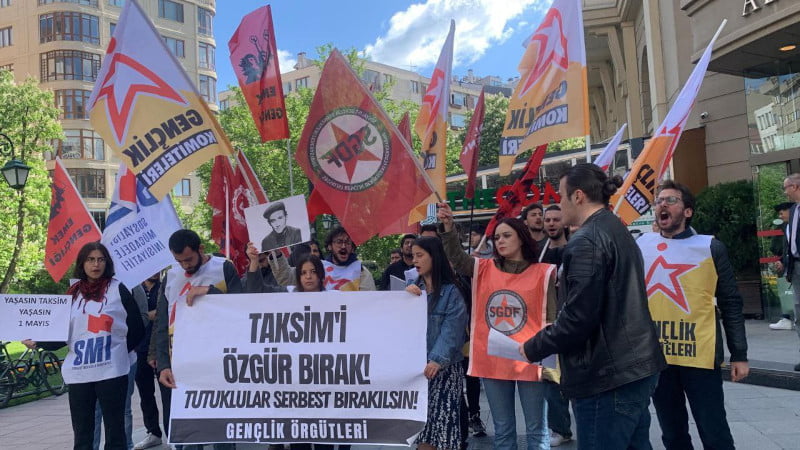 Eskişehir'de 1 Mayıs tutuklamalarına karşı eylem