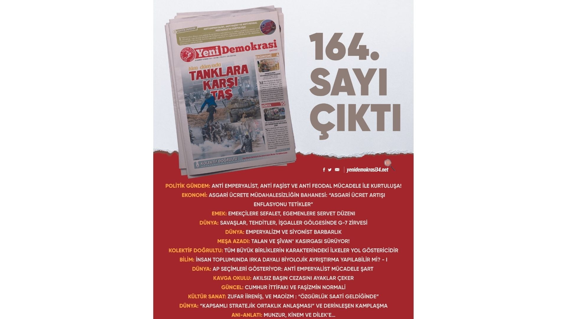 Yeni Demokrasi 164. sayı