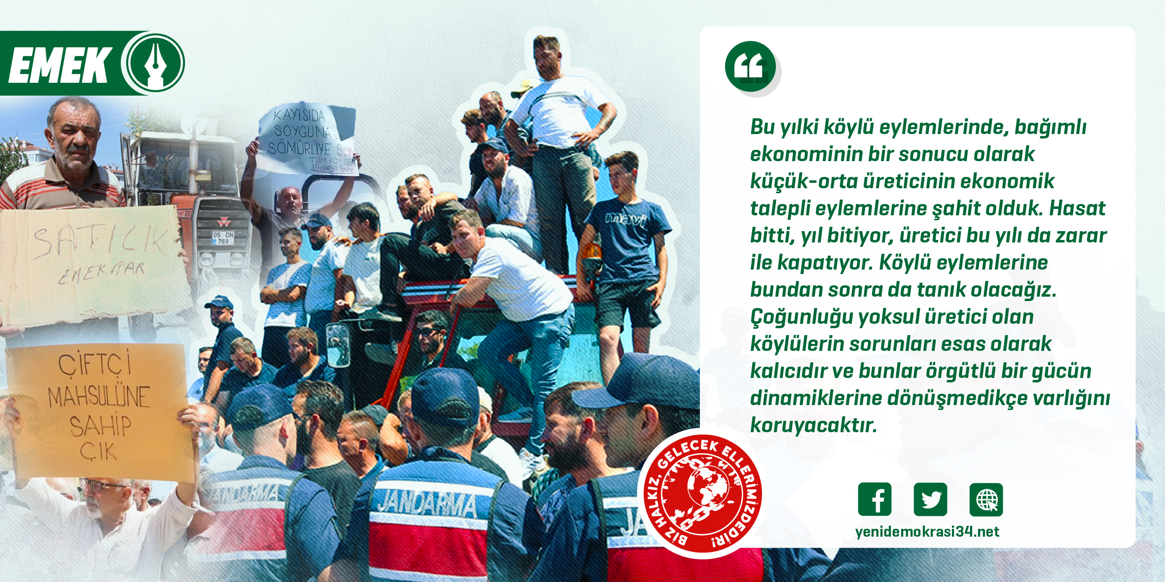 “Çiftçinin Selası Okundu”