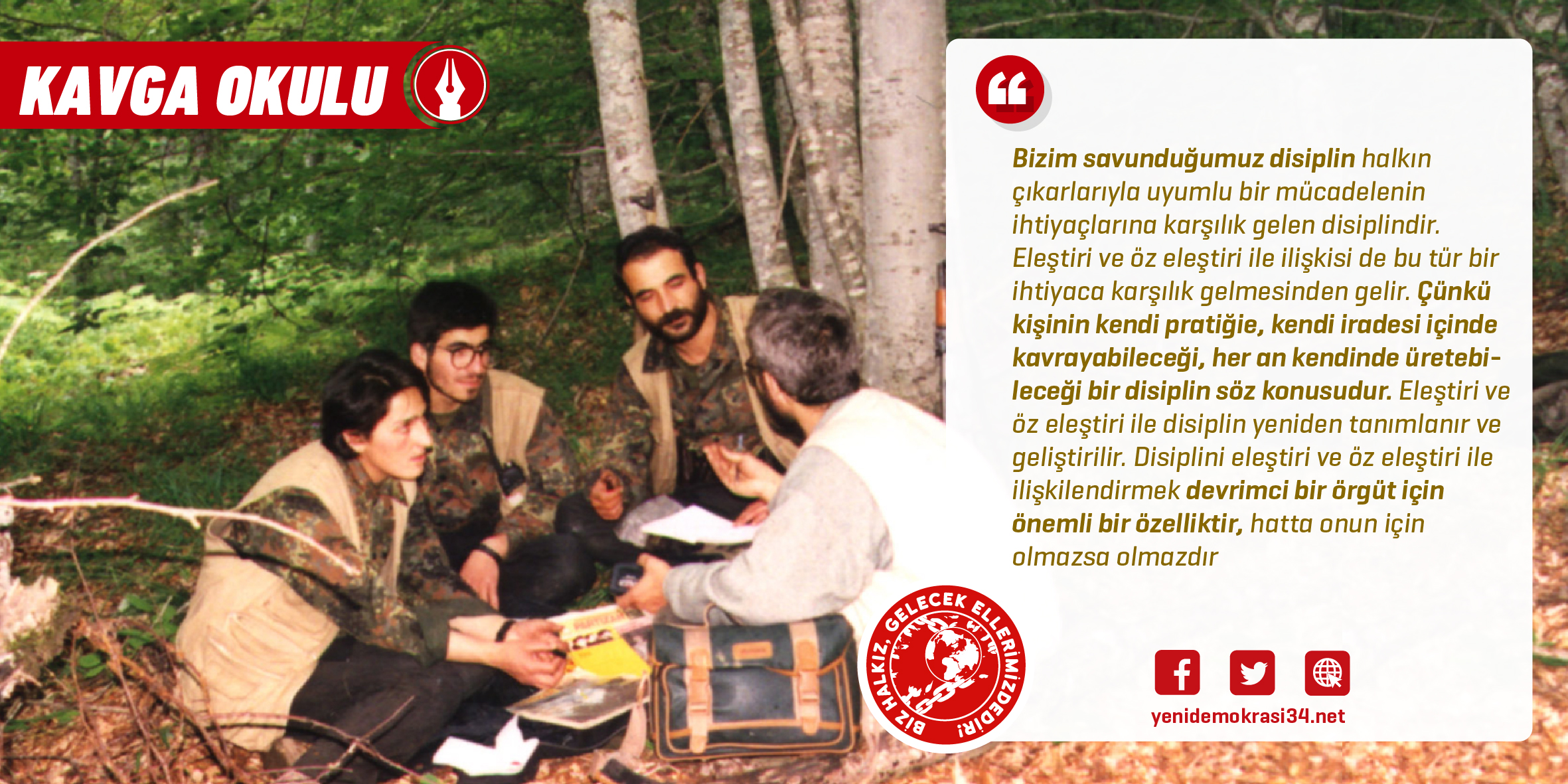 Yeni Demokrasi 169. sayı "Kavga Okulu" yazısı