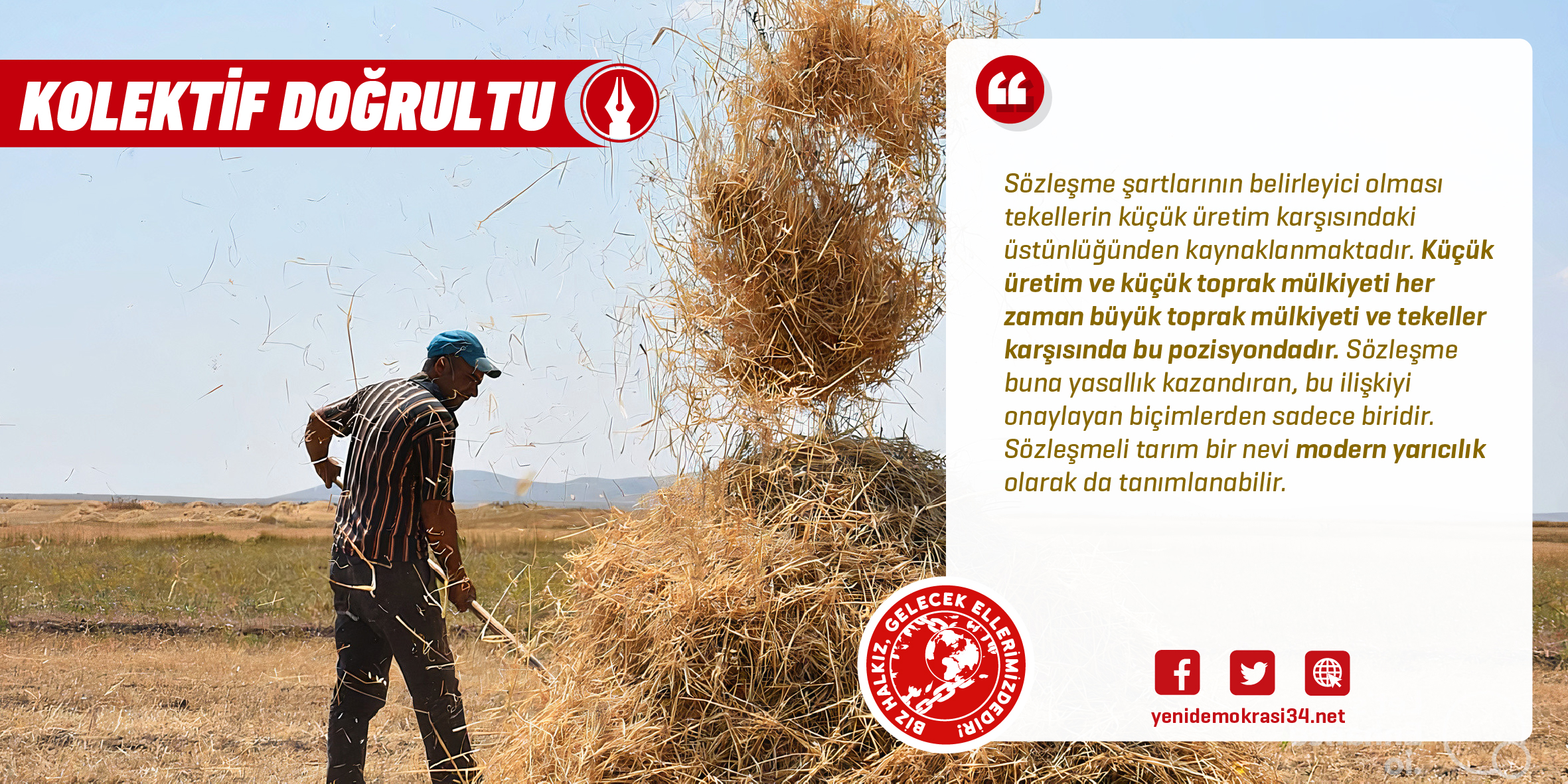 Yeni Demokrasi 169. sayı "Kolektif Doğrultu" yazısı