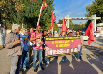 Ulucanlar Hapishanesi önünde eylem