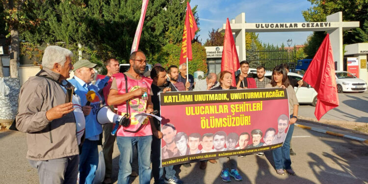 Ulucanlar Hapishanesi önünde eylem