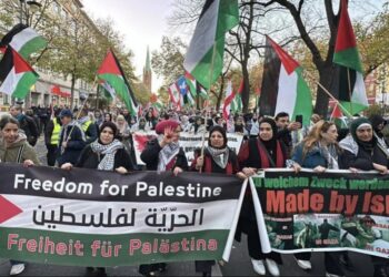 Almanya'da Filistin'e destek eylemi