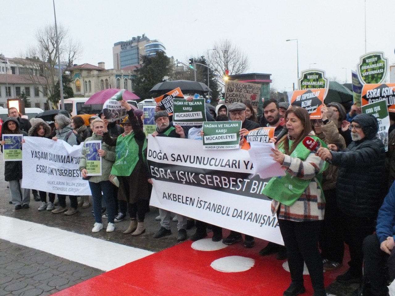 Esra Işık’ın tutuklanması protesto edildi
